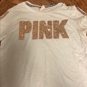 Pink short sleeve sparkles